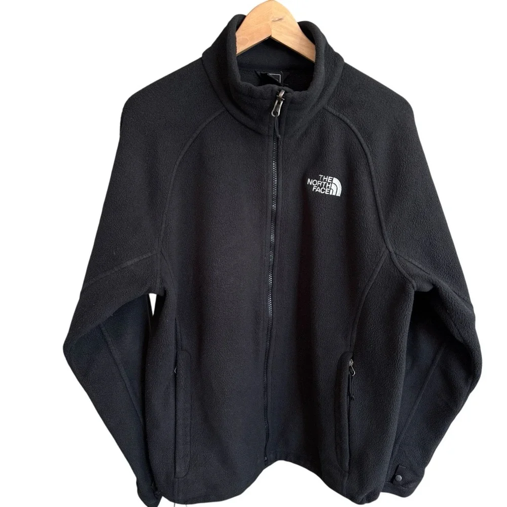 The North Face Glacier Full Zip Fleece Black Jacket Men's Size Medium #567